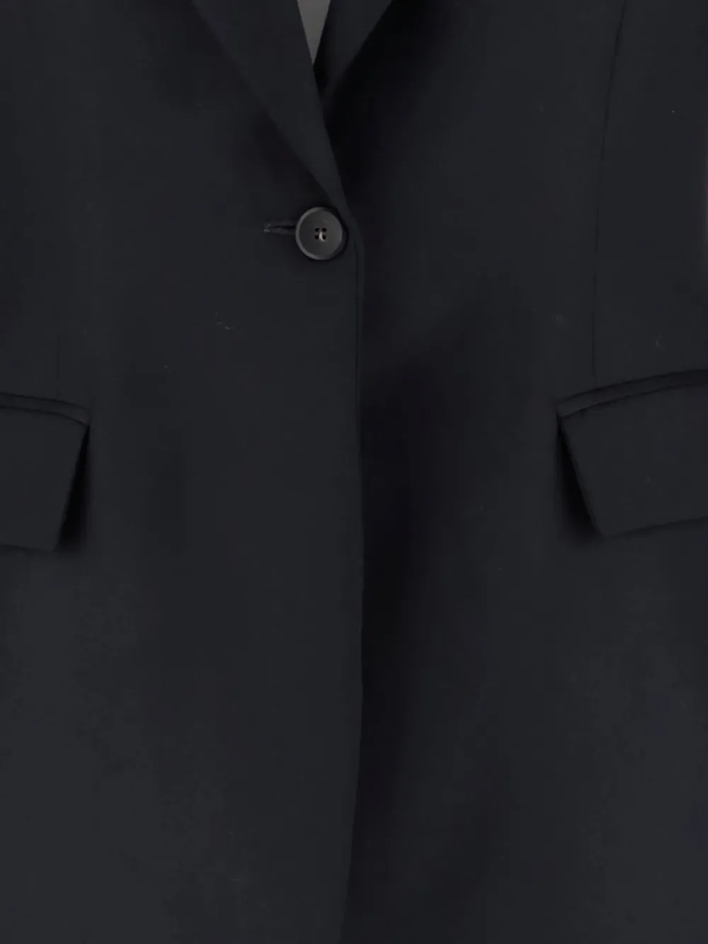 Sa Su Phi Single-breasted Wool Blazer In Black