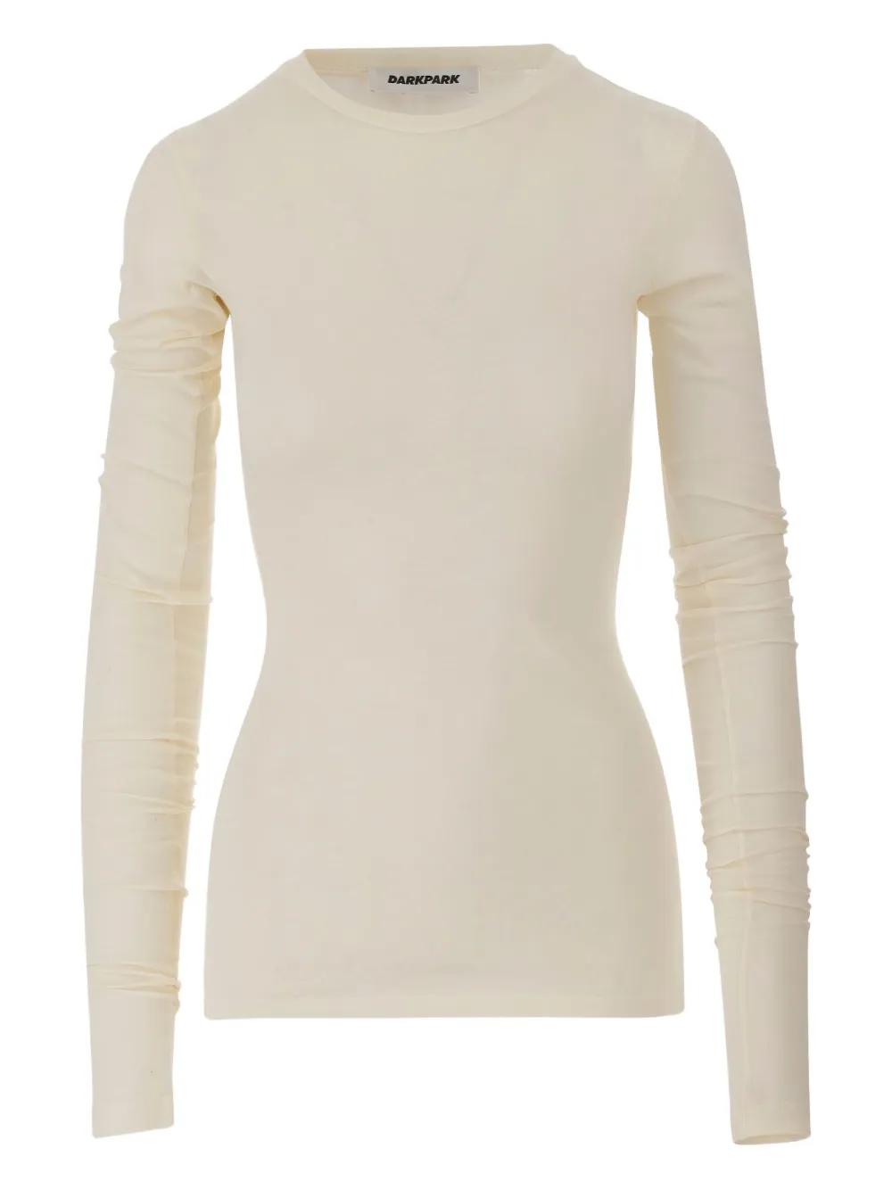 crew-neck long-sleeve top