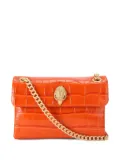 Kurt Geiger London mini Kensington eagle-head embossed-leather shoulder bag - Orange