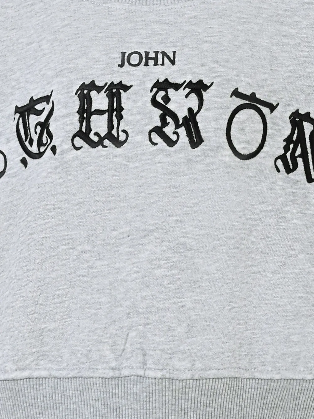 John Richmond Junior embroidered-logo sweatshirt Grijs