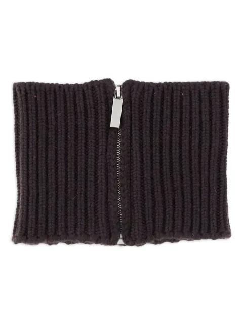 SA SU PHI ribbed zip-fastening neck-warmer scarf 