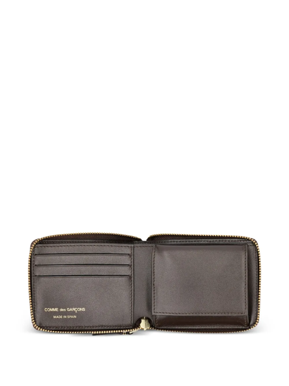 Comme Des Garçons Wallet Leren portemonnee Bruin