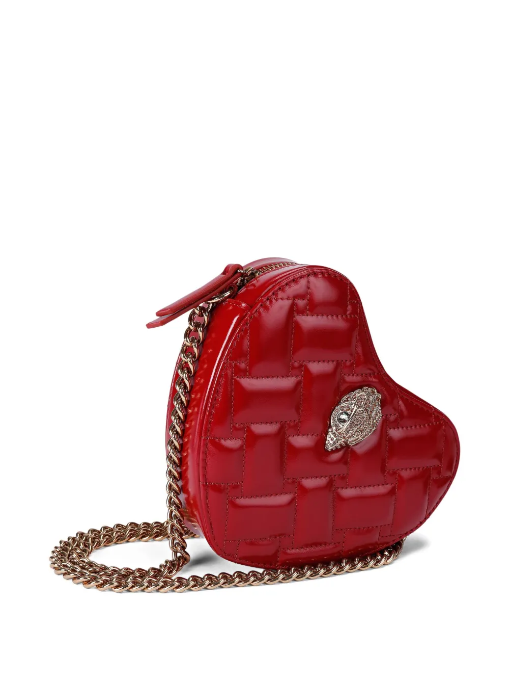 Kurt Geiger London mini heart-shape quilted shoulder bag - Rood