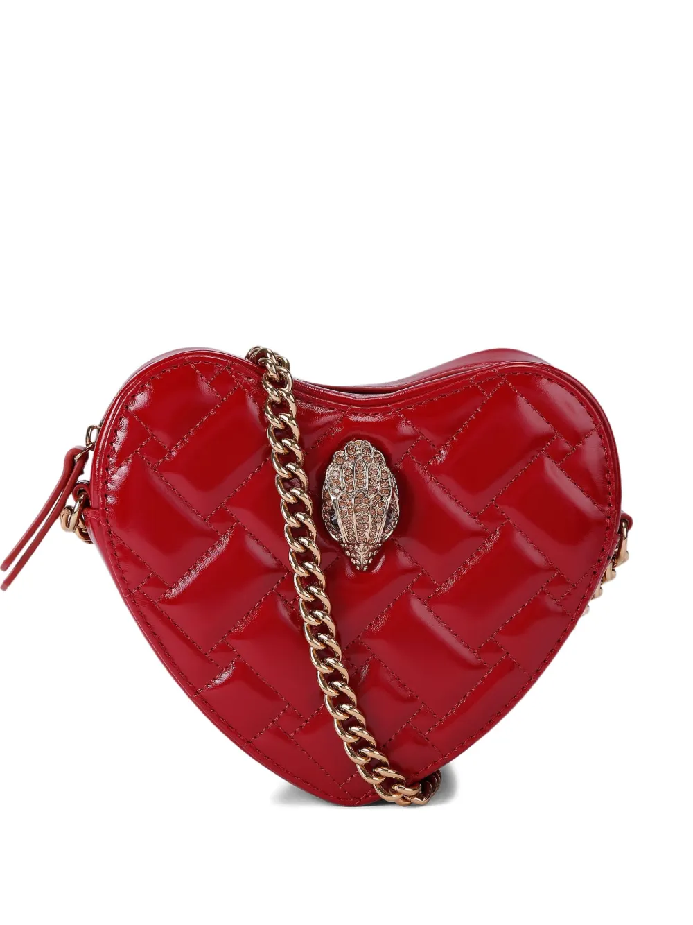 mini heart-shape quilted shoulder bag