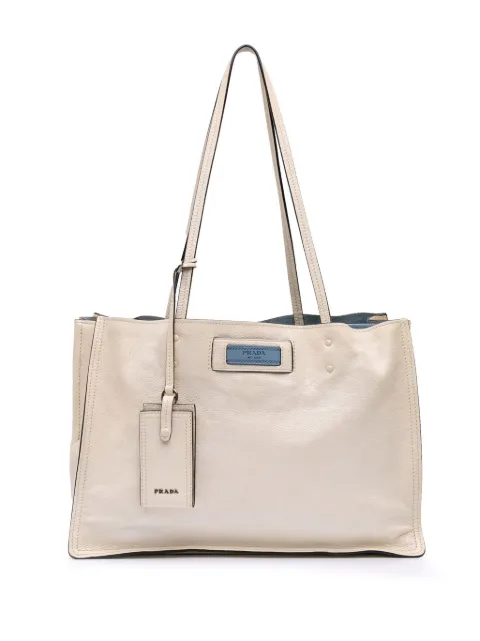 Prada Pre-Owned 2000-2025 Glace Calf Etiquette tote bag