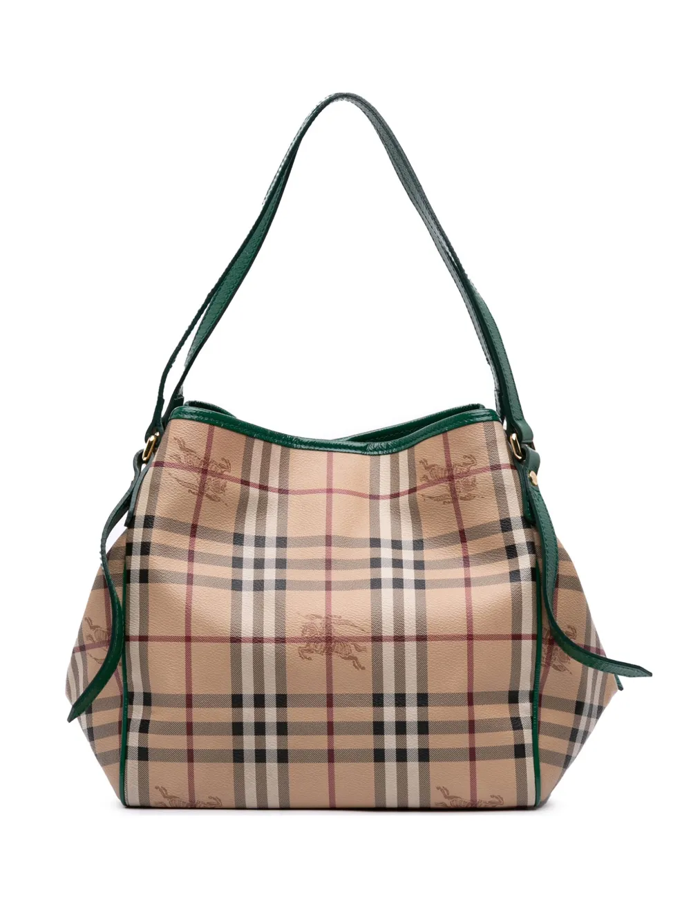 Burberry Pre-Owned 2000-2017 Small Haymarket Check Coated Canvas Burberry Pre-Owned 2000-2017 Small Haymarket Check Coated Canvas
