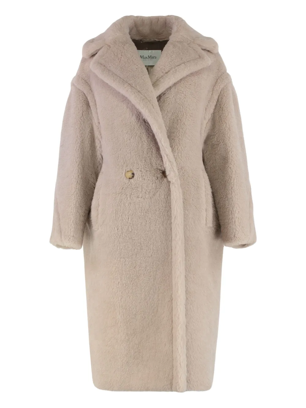 Max Mara Jas met dubbele rij knopen Beige