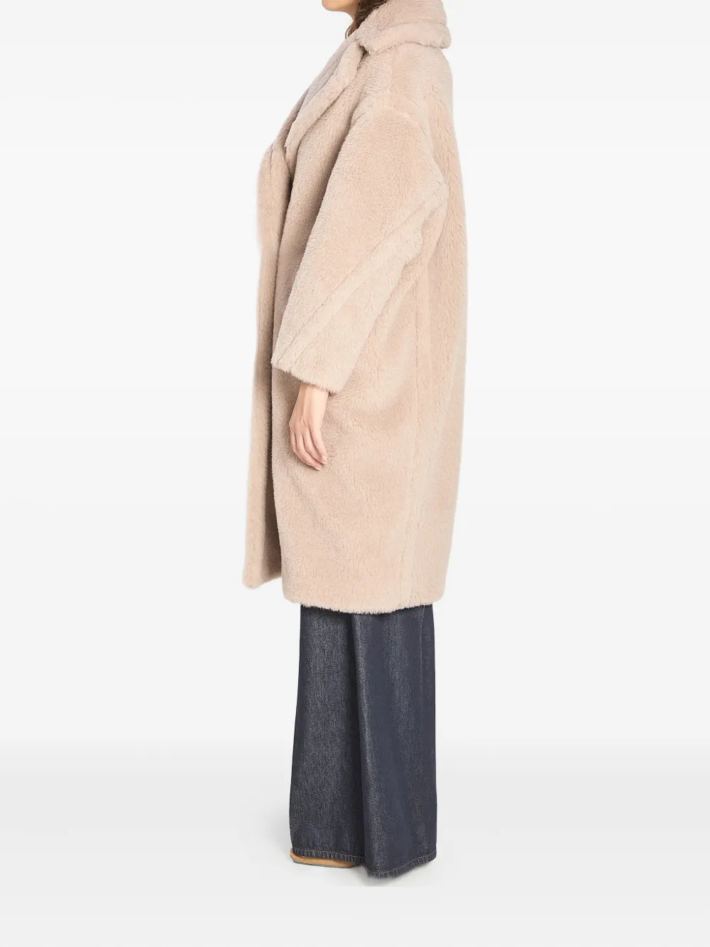 Max Mara Jas met dubbele rij knopen Beige