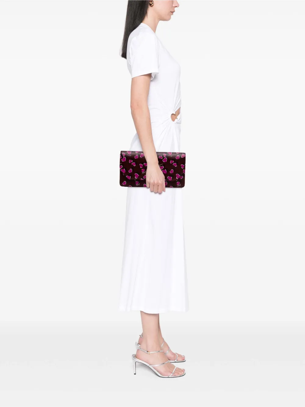 Gucci Pre-Owned 2016-2025 Leather Heartbeat clutch bag | Pre-Owned | Image 2