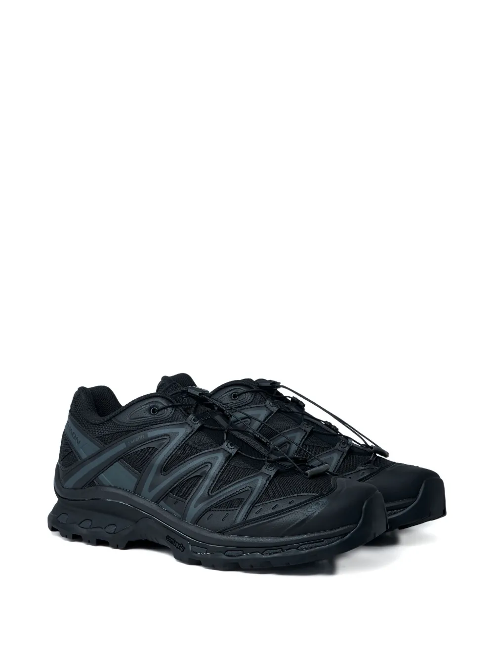 Salomon logo-print sneakers Black