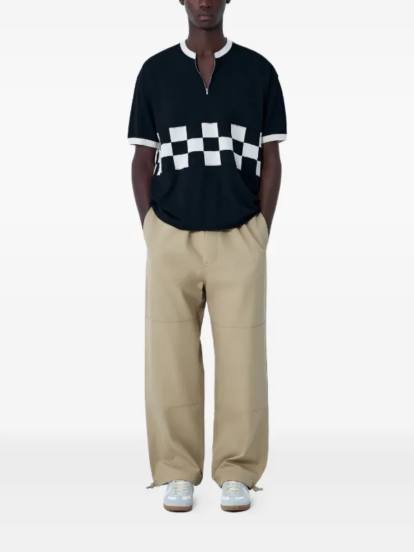 Visvim Sharma Drawstring Cotton Trousers | Neutrals | FARFETCH