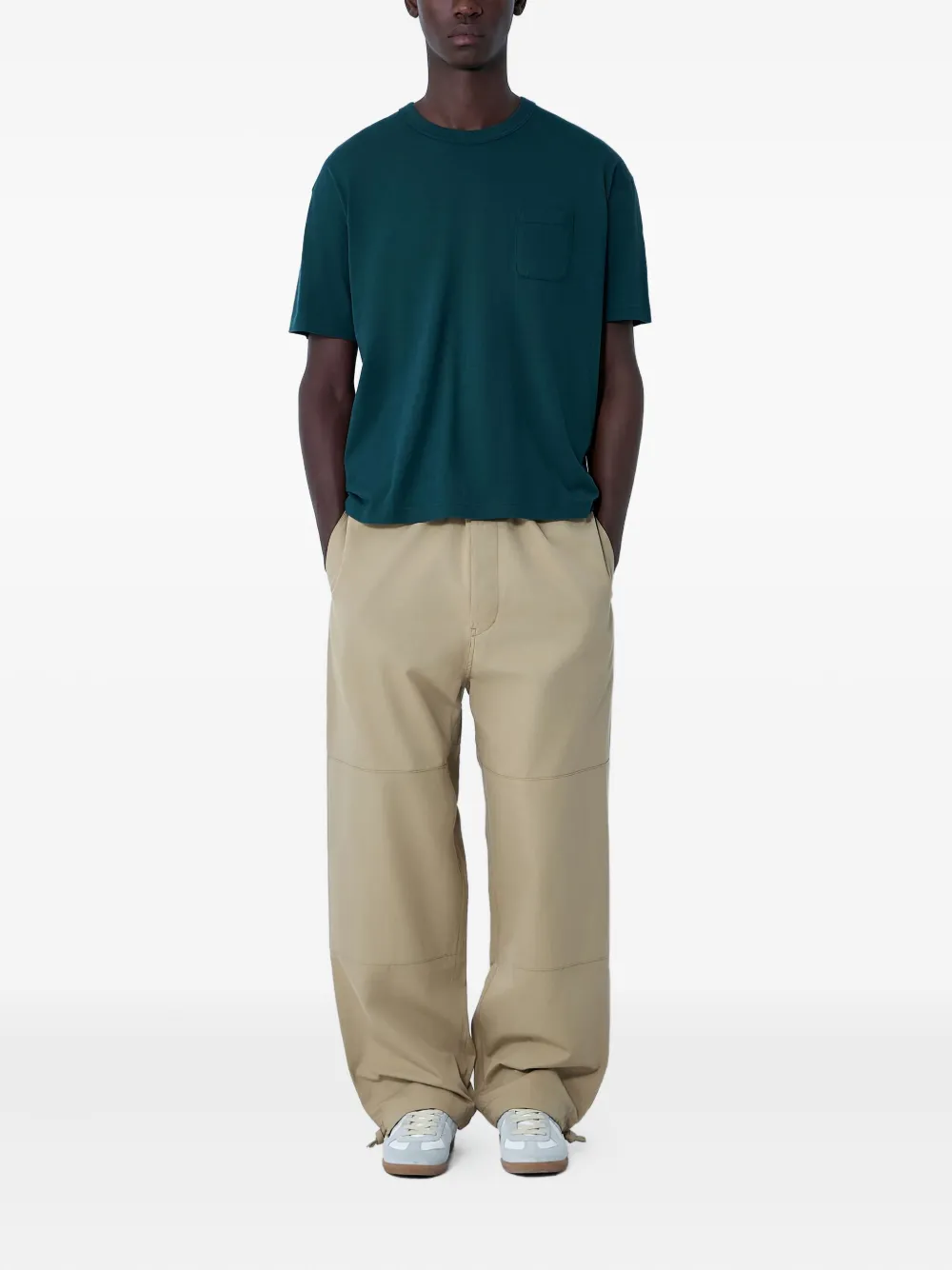 Visvim patch-pocket crewneck T-shirt - Groen