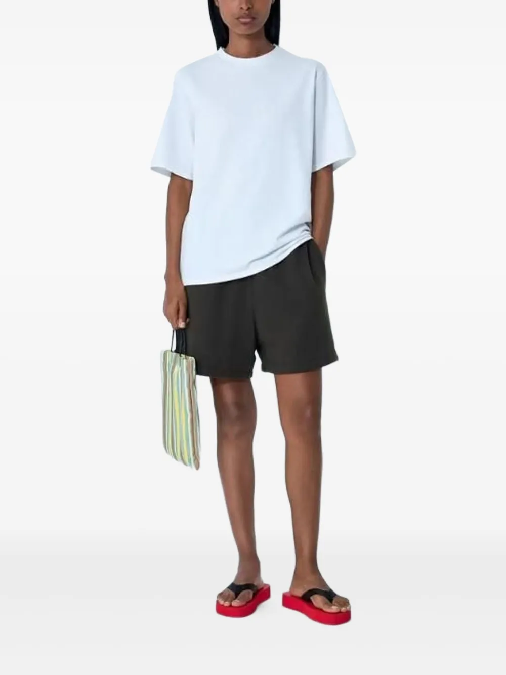 The Row elasticated-waistband French terry shorts | Knee-Length Shorts | Image 2