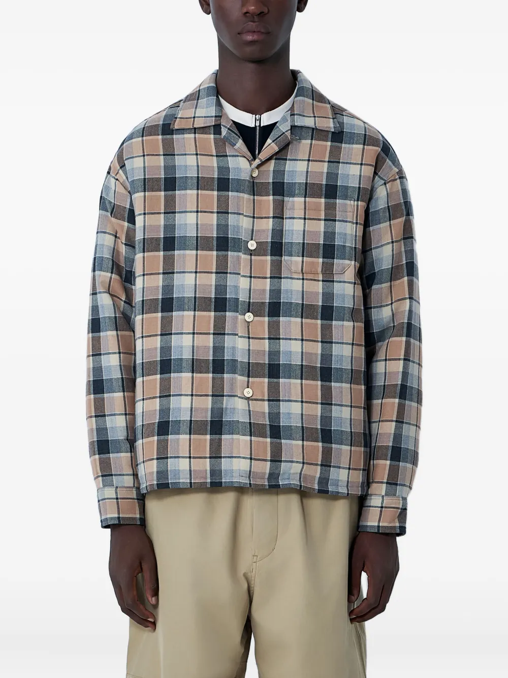 Visvim Check Weave Classic Collar Jacket In Multi