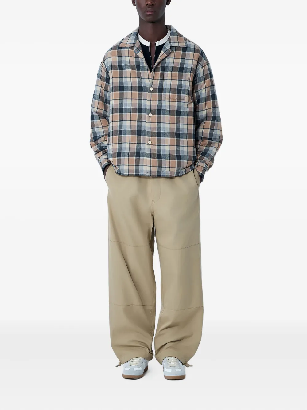 Visvim Check Weave Classic Collar Jacket In Multi