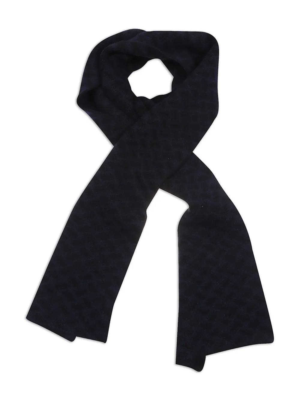 Drumohr patterned wool scarf | Blue | Image 1