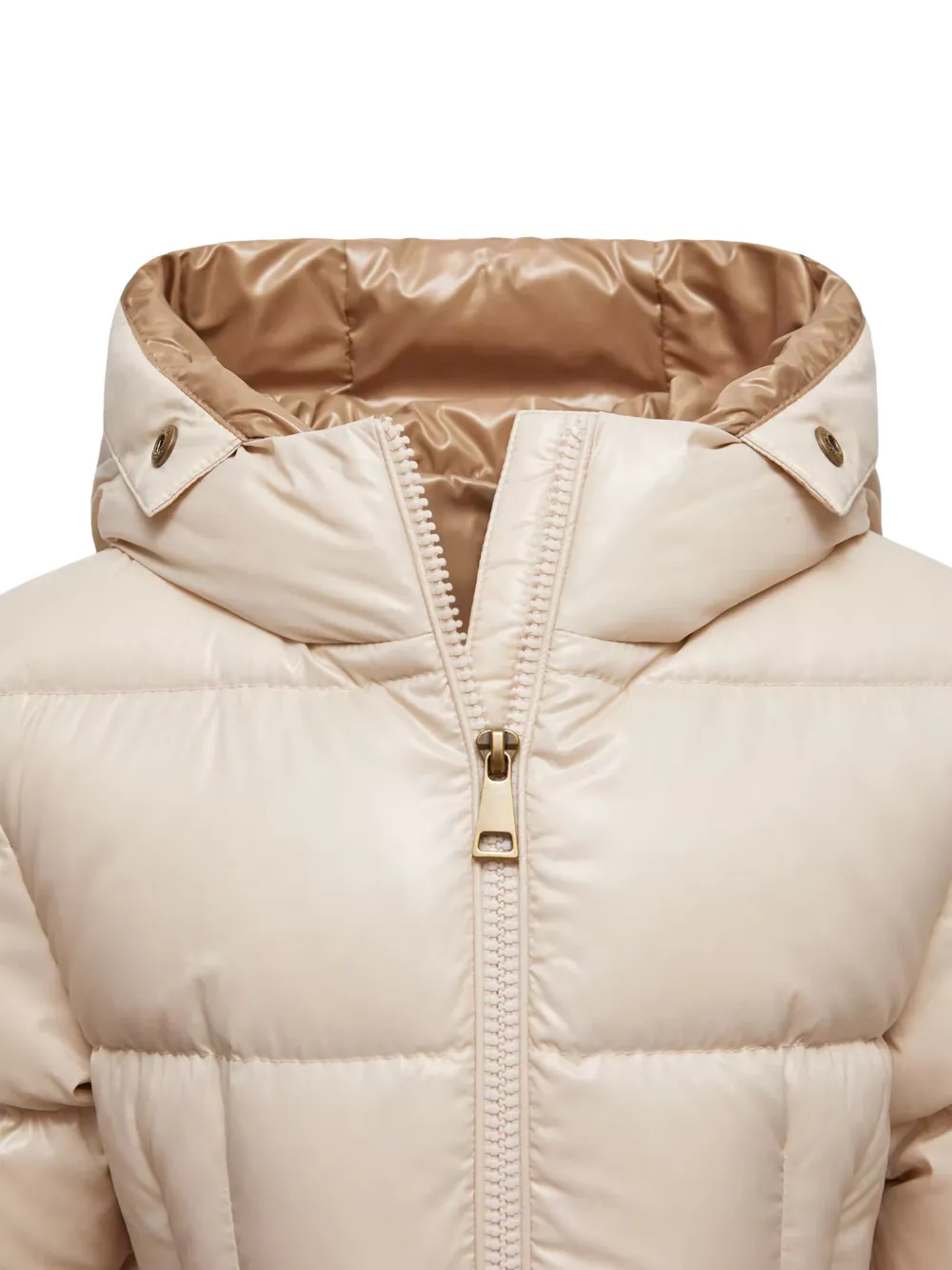 Moncler Enfant Aruna jas met capuchon Beige