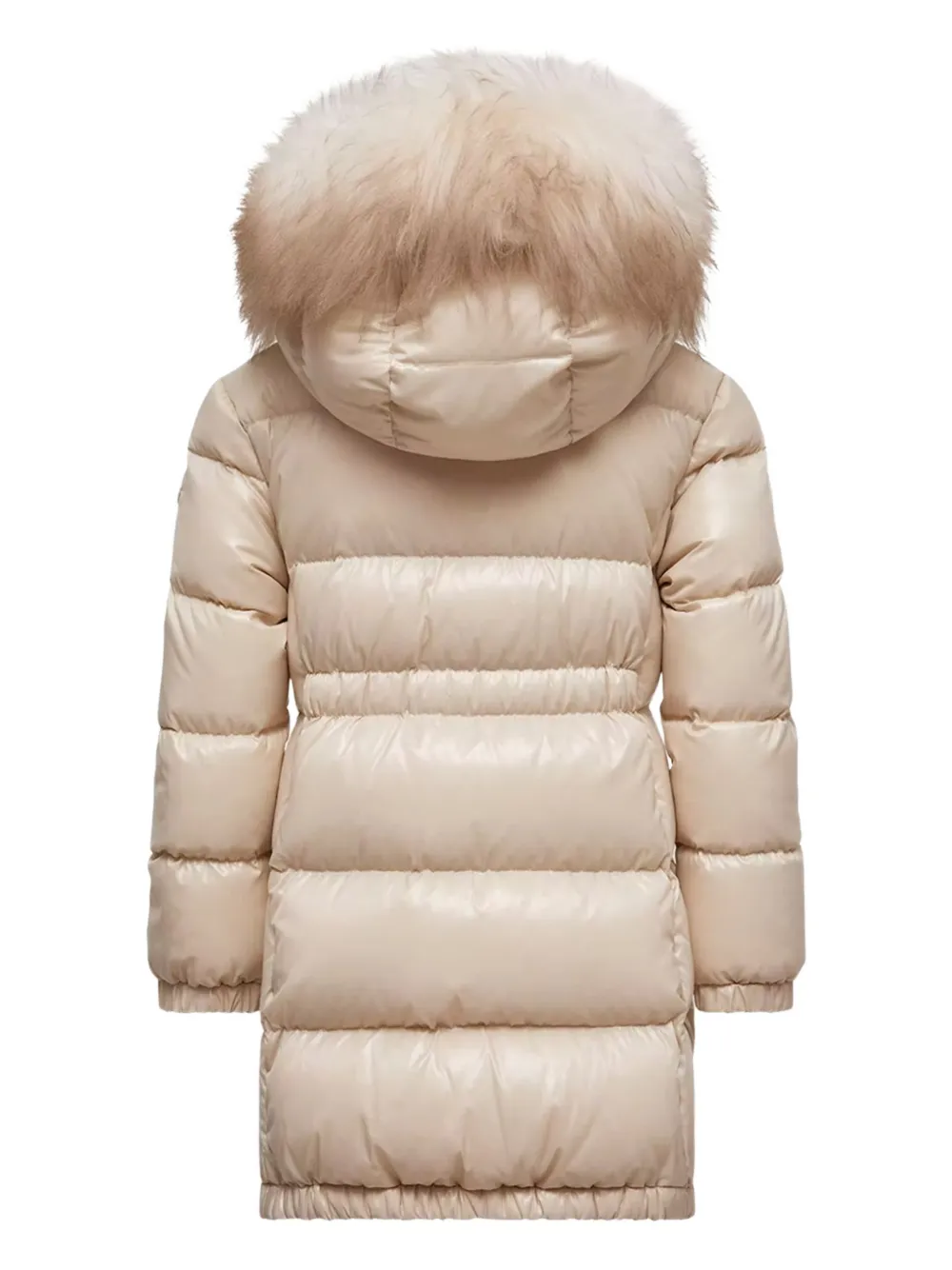 Moncler Enfant Aruna jas met capuchon Beige
