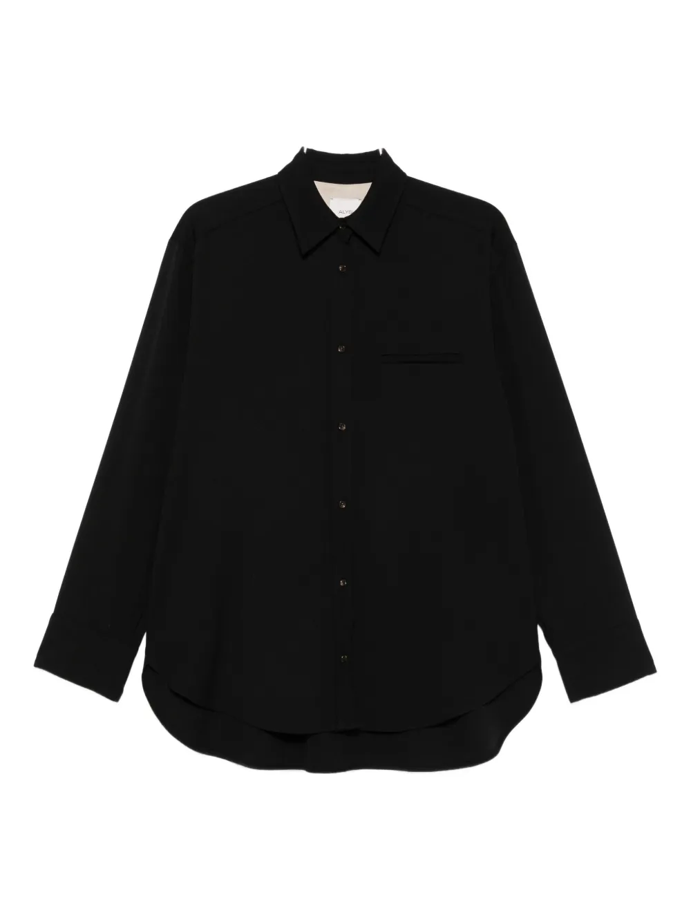 Alysi Button-up blouse Zwart