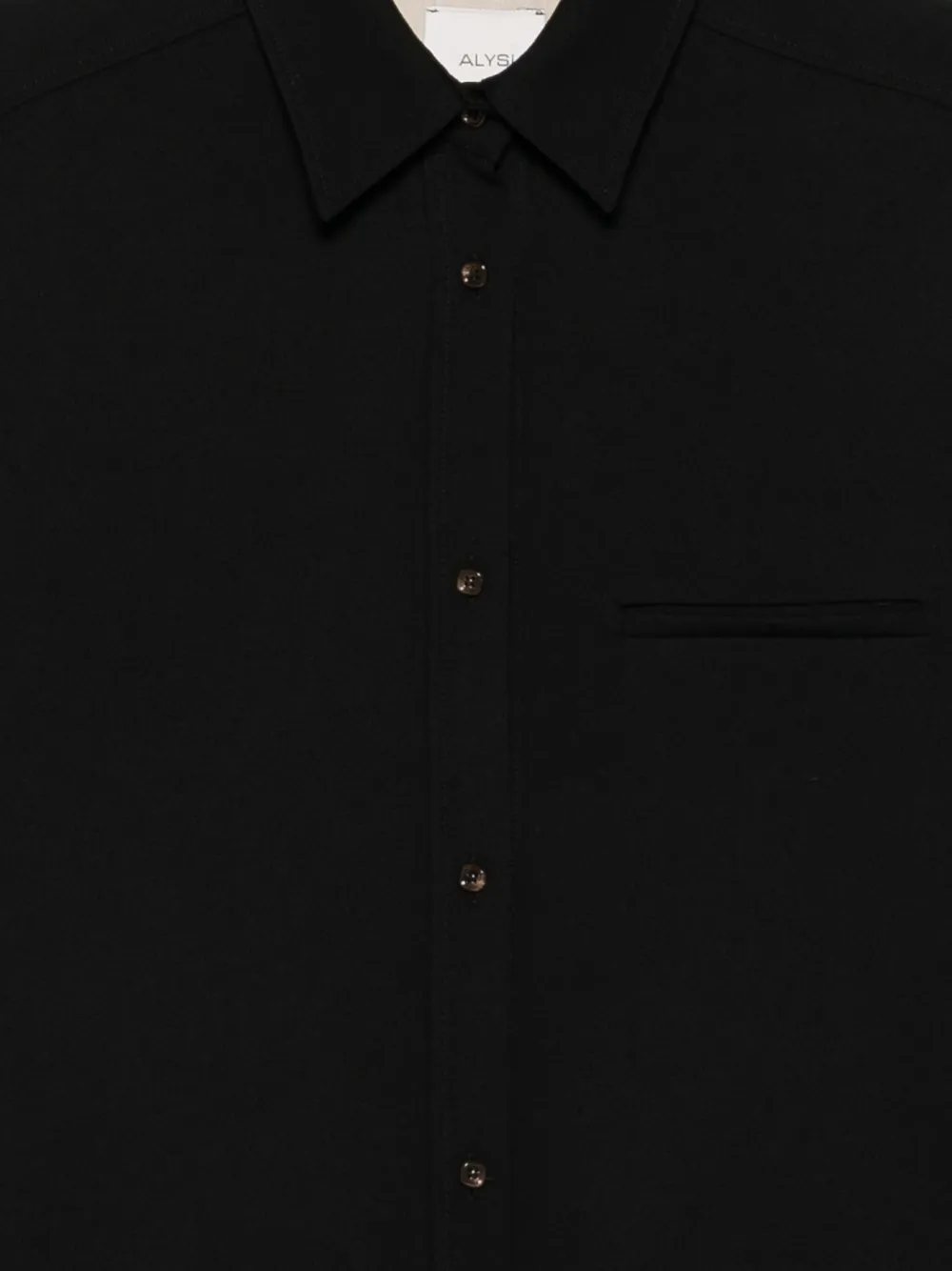 Alysi Button-up blouse Zwart