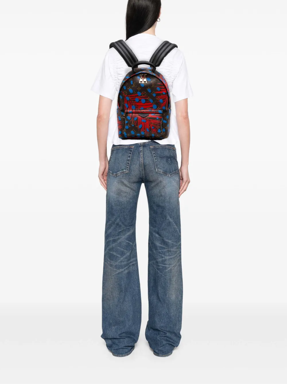 Louis Vuitton Pre-Owned 2016 Monogram Jungle Dots Palm Springs PM backpack | Pre-Owned | Image 2