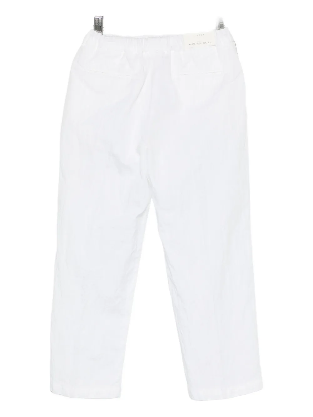 Michael Coal Elasticated-waist Trousers In White