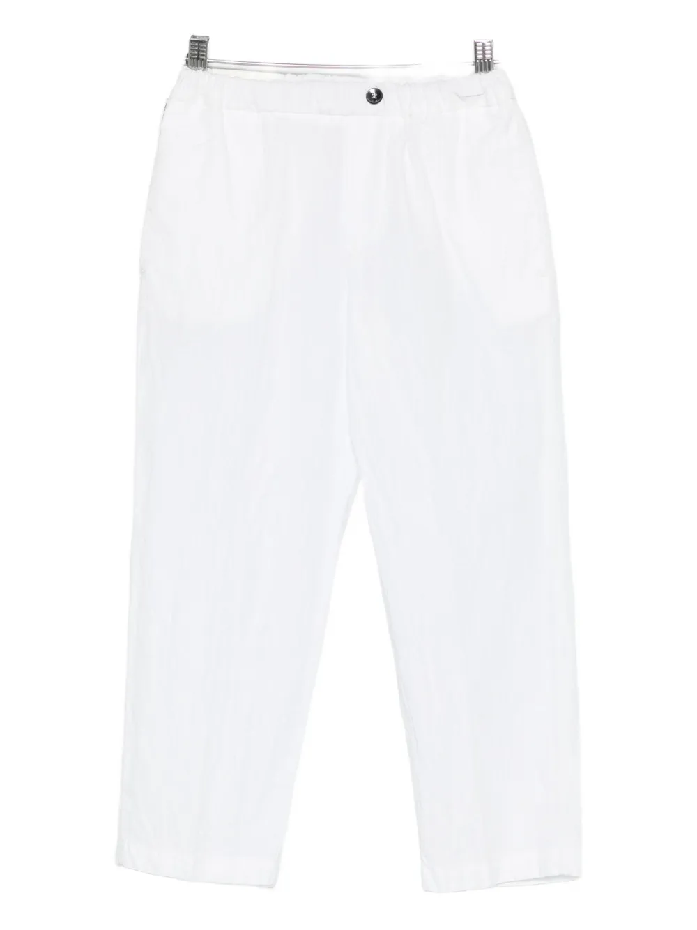Michael Coal Elasticated-waist Trousers In White