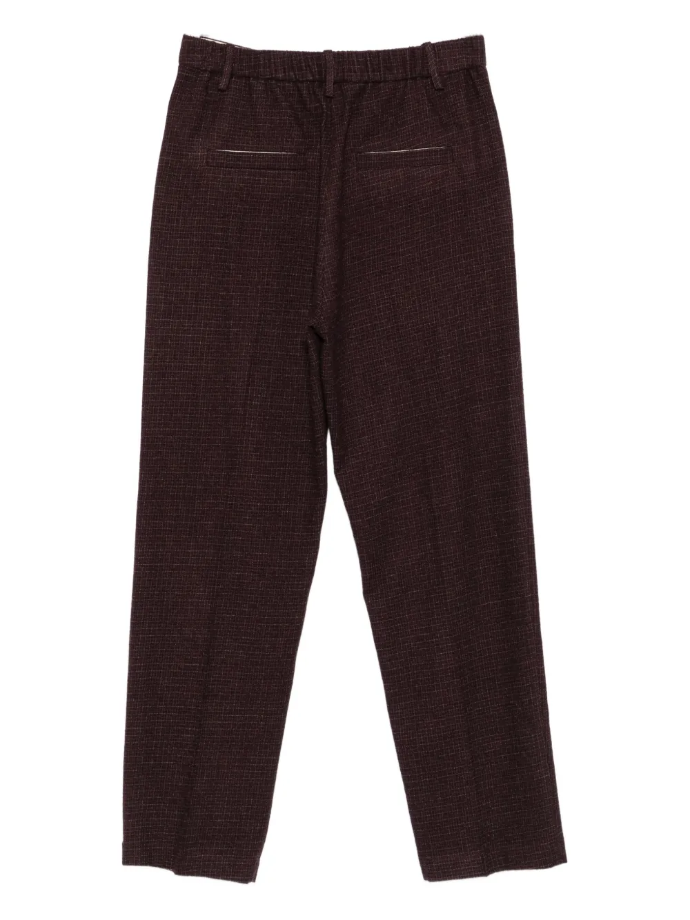 Alysi Geruite broek Rood