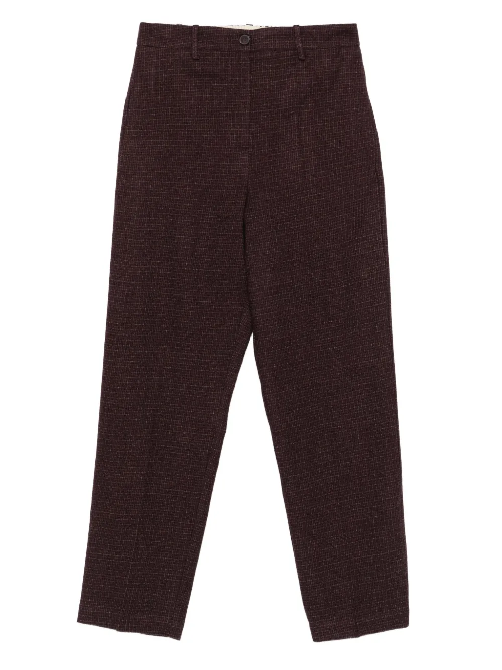 Alysi Geruite broek Rood