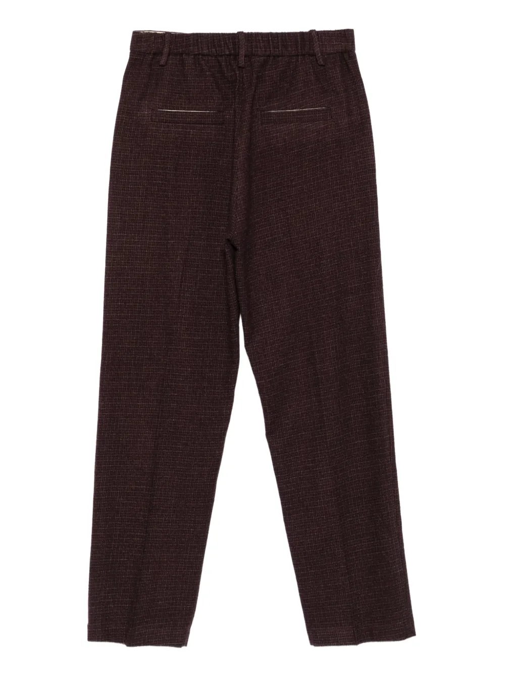 Alysi Geruite broek - Rood