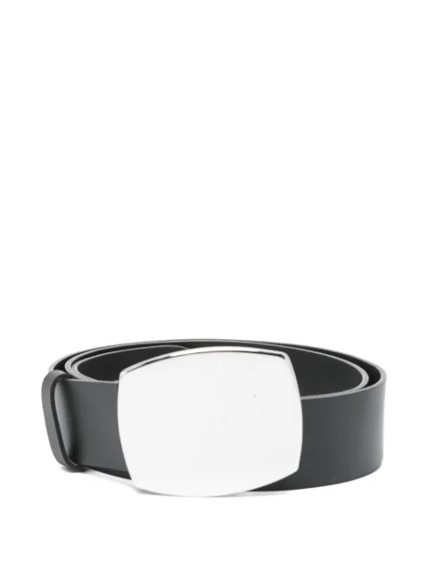Alysi rectangular-buckle leather belt