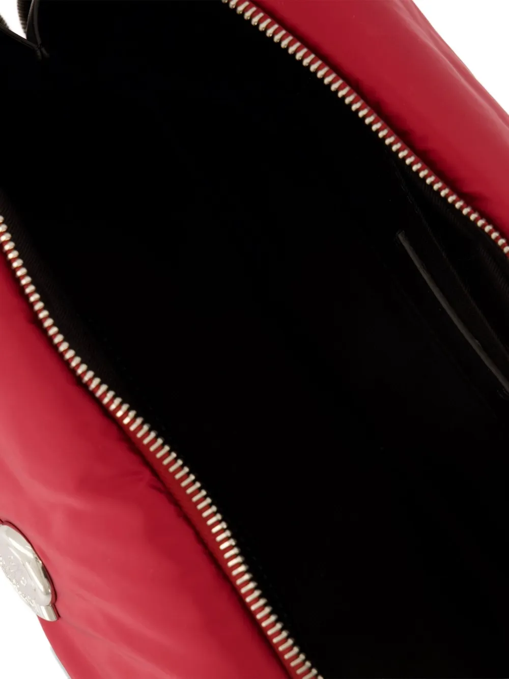 Moncler Caradoc gewatteerde toilettas met logoplakkaat Rood