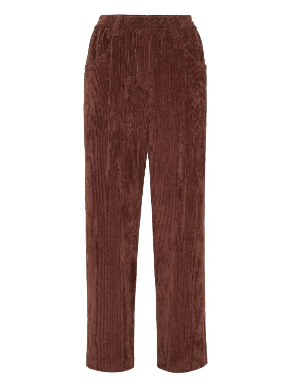 Brunello Cucinelli Ribfluwelen broek Bruin