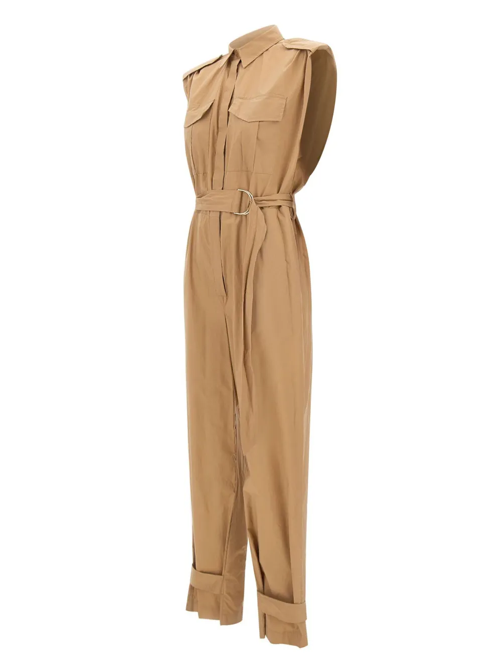 Kaos Jumpsuit met ceintuur - Bruin