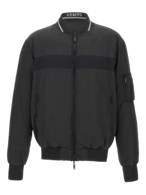 Iceberg embroidered-logo bomber jacket