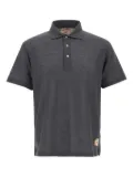 BOB short-sleeved buttoned polo shirt - Grey