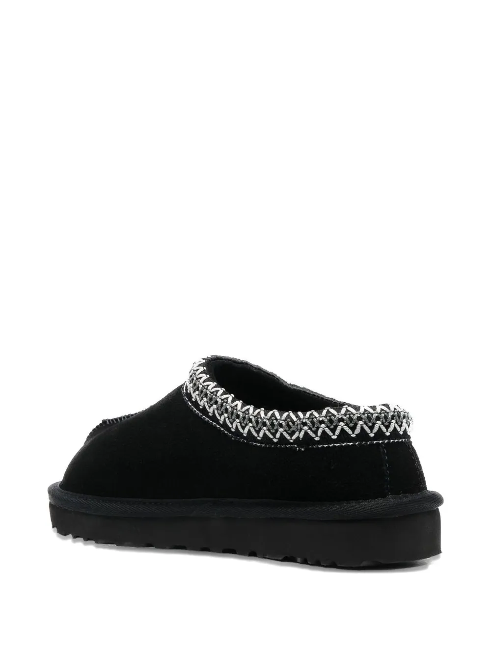UGG Tasman II braided-trim suede slippers Black
