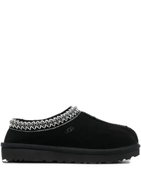 UGG Tasman II braided-trim suede slippers