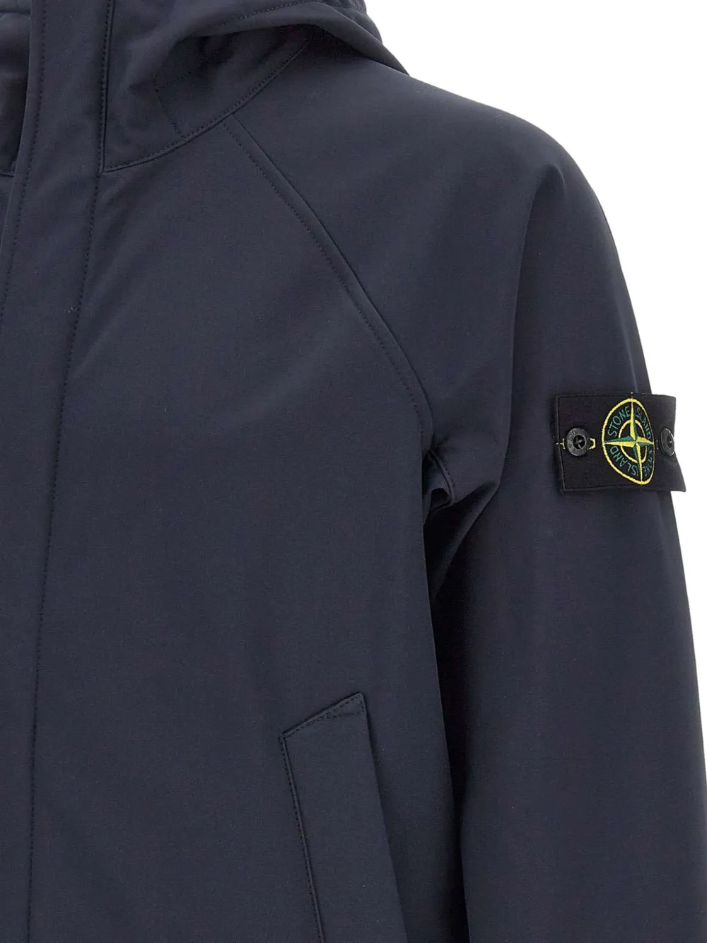 Stone Island hooded padded jacket Blauw