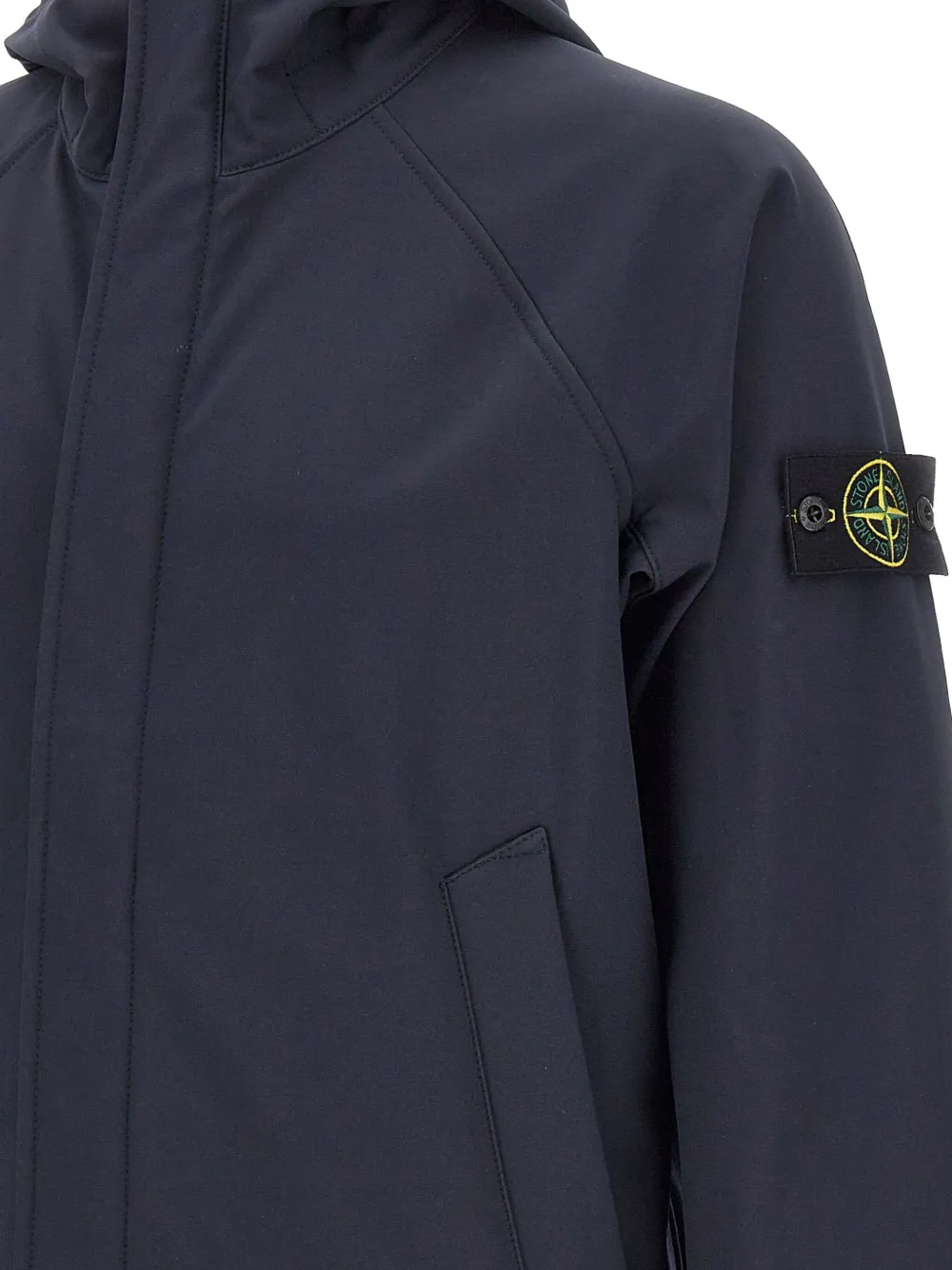 Stone Island hooded padded jacket Blauw