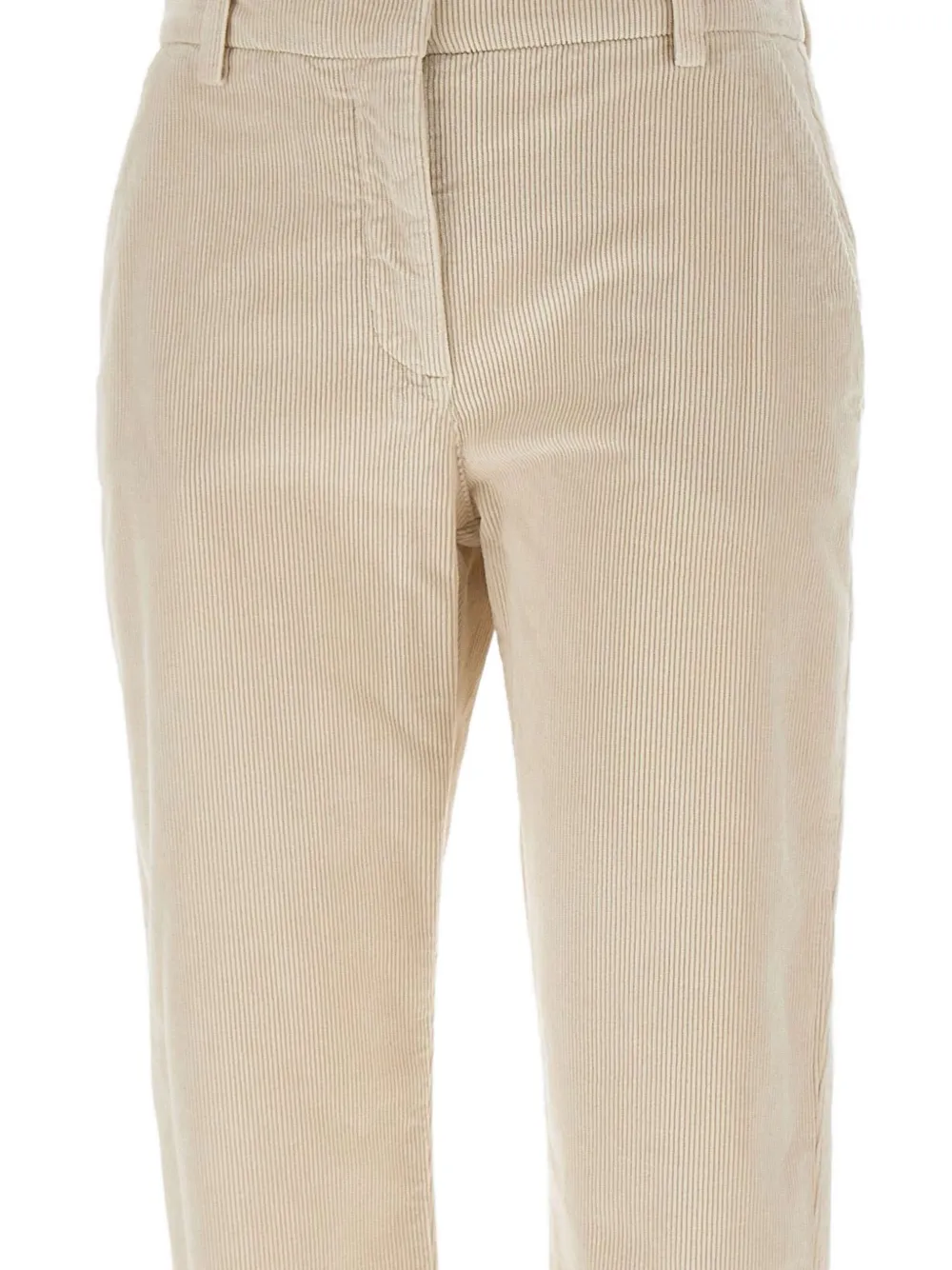 Eleventy corduroy welt-pocket trousers Beige