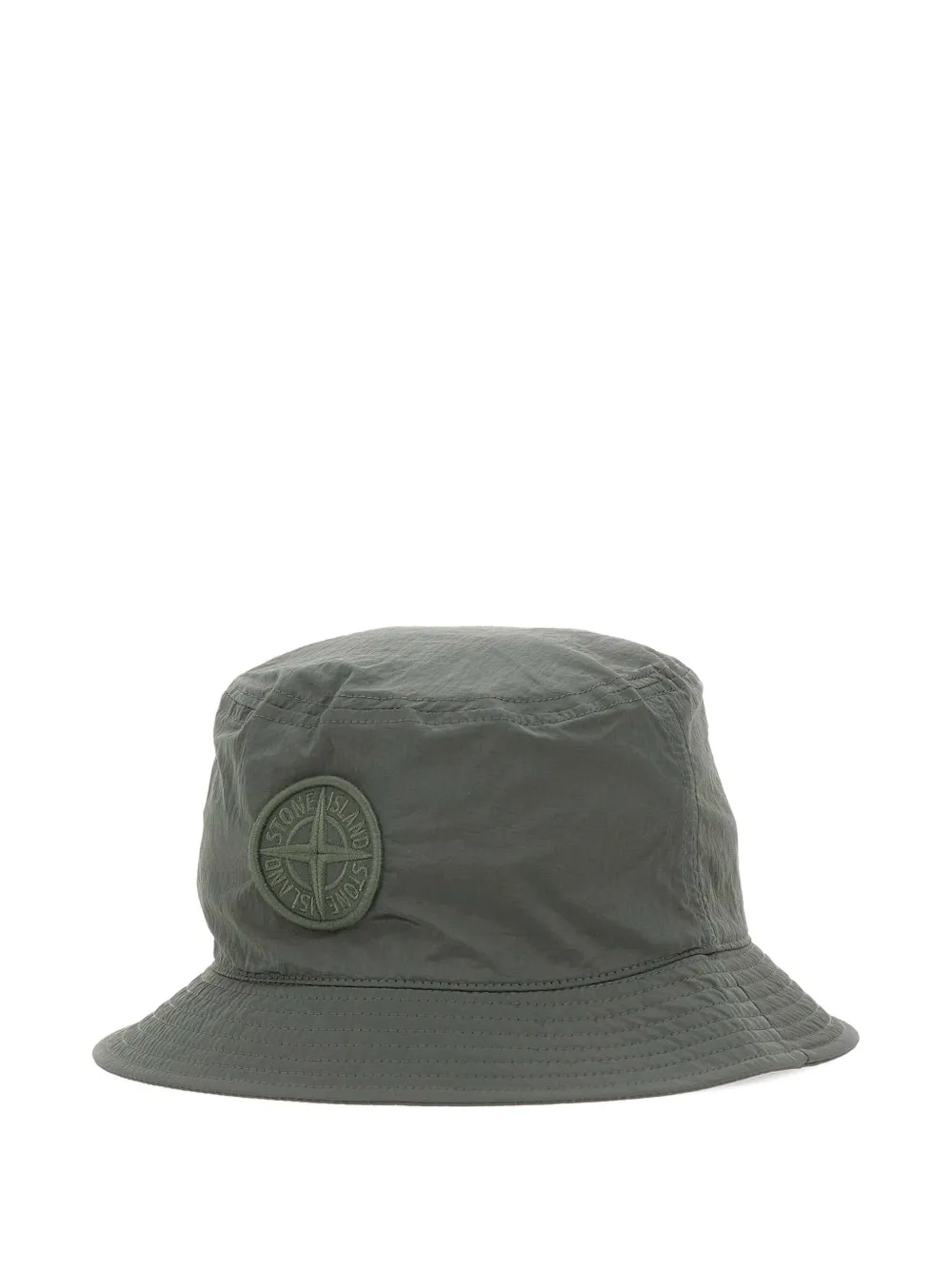 Stone Island compass-logo bucket hat Groen