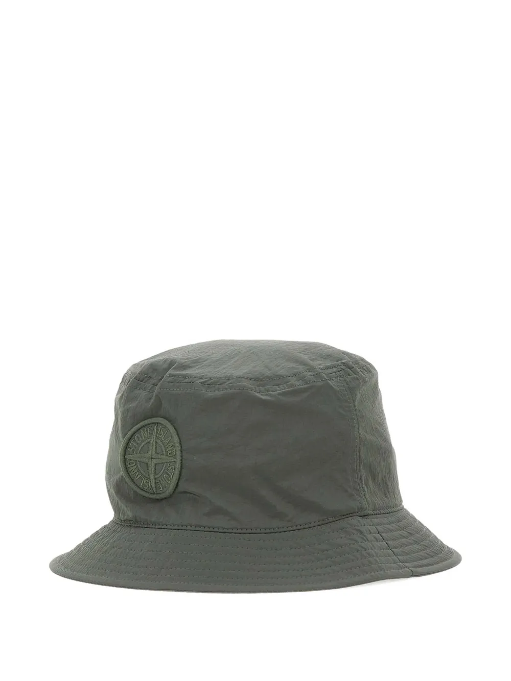 Stone Island compass-logo bucket hat Groen