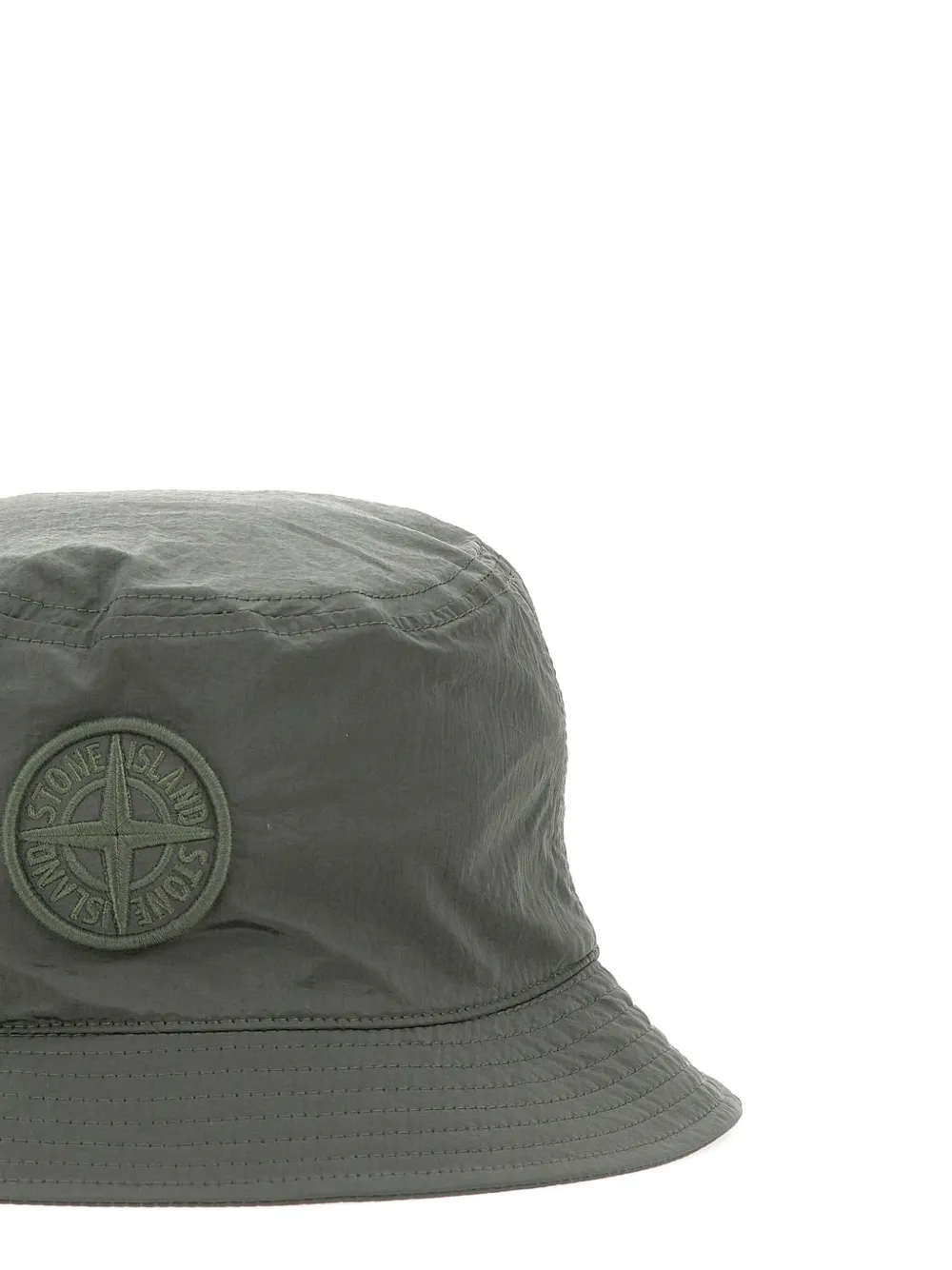Stone Island compass-logo bucket hat Groen
