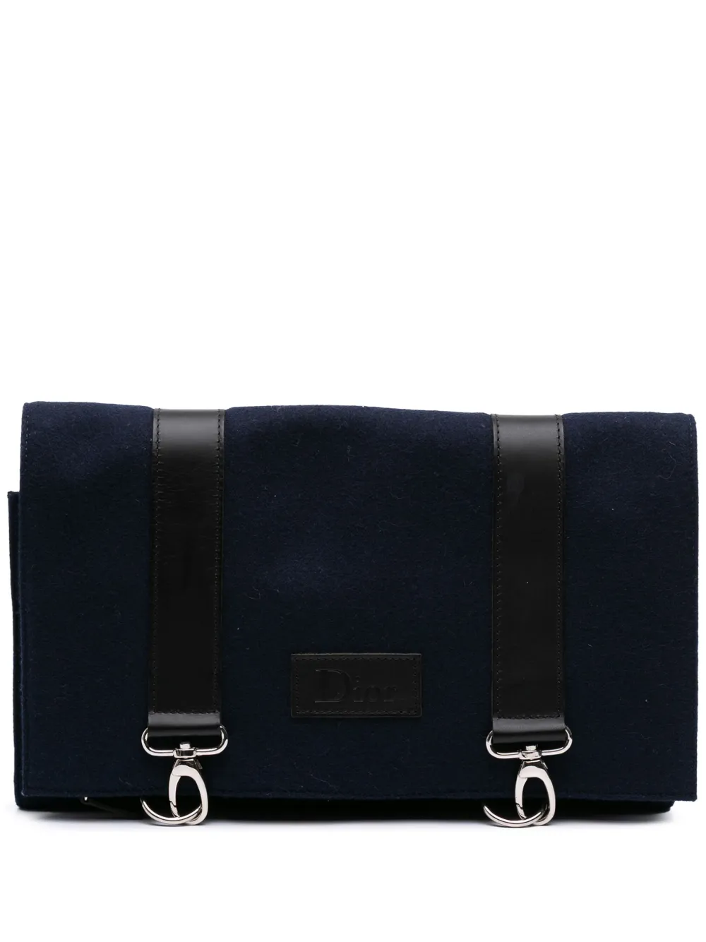 Christian Dior Pre-Owned 20th Century フェルト トラベル オーガナイザー クラッチバッグ - ブルー Christian Dior Pre-Owned 20th Century フェルト トラベル オーガナイザー クラッチバッグ - ブルー