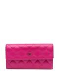 CHANEL Pre-Owned 2015-2016 CC Quilted Caviar Wallet long wallets - Pink
