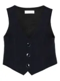 Monnalisa button-fastening sleeveless vest - Blue