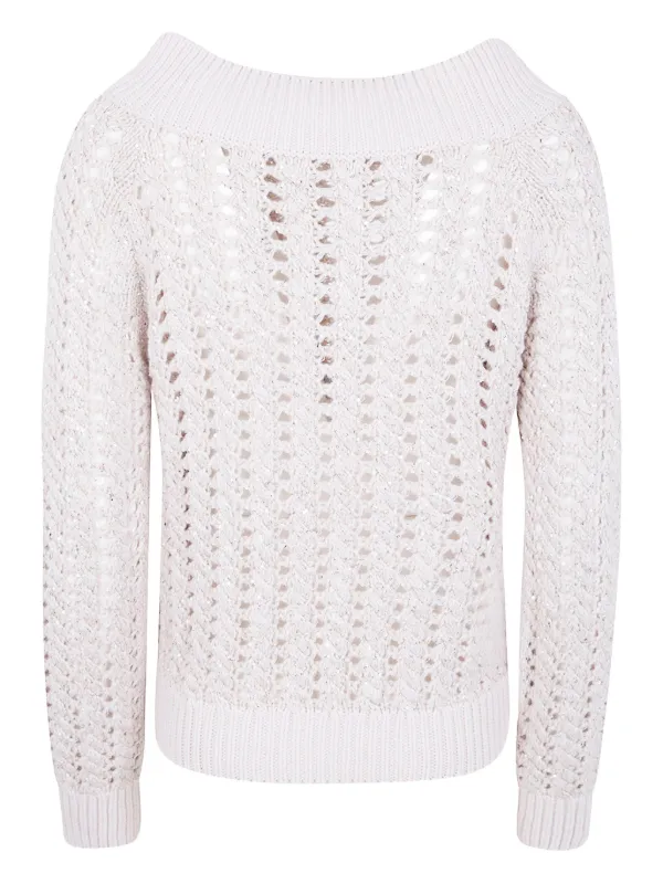 Suéter De Tejido Flojo Blanco FARFETCH CO