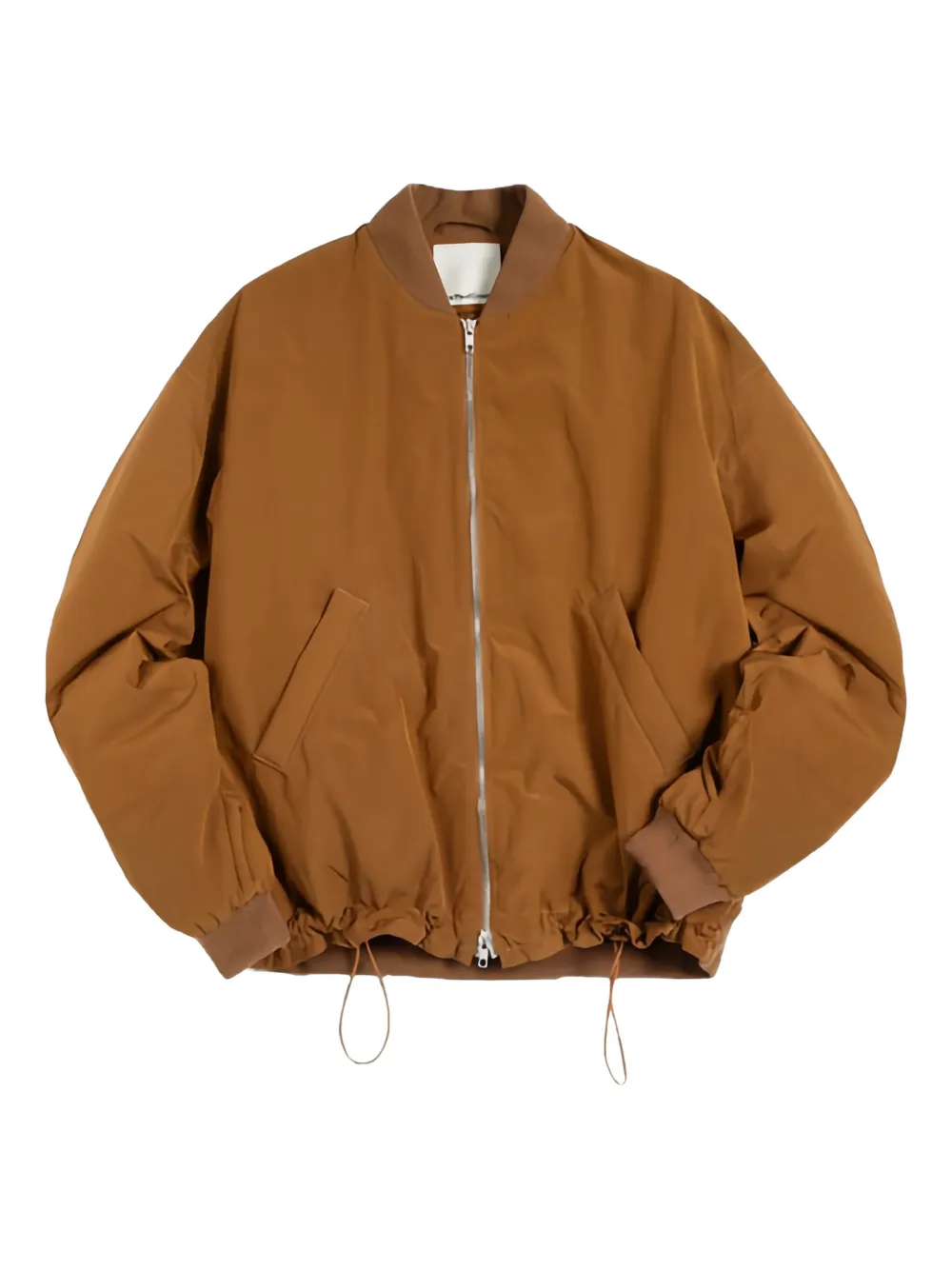 YMC drawstring zip-fastening bomber jacket | Brown | Image 1