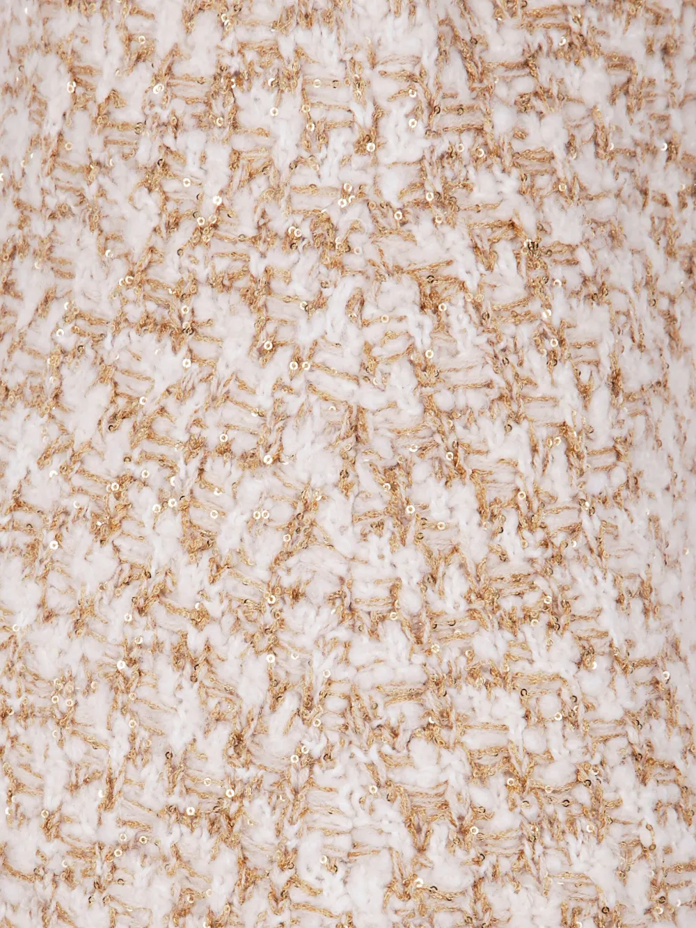 Fabiana Filippi Tweed mini-rok met franje Beige